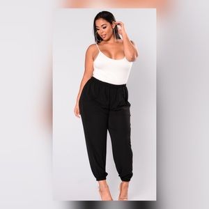 Fashionnova Have Fun Pocket Joggers in Black